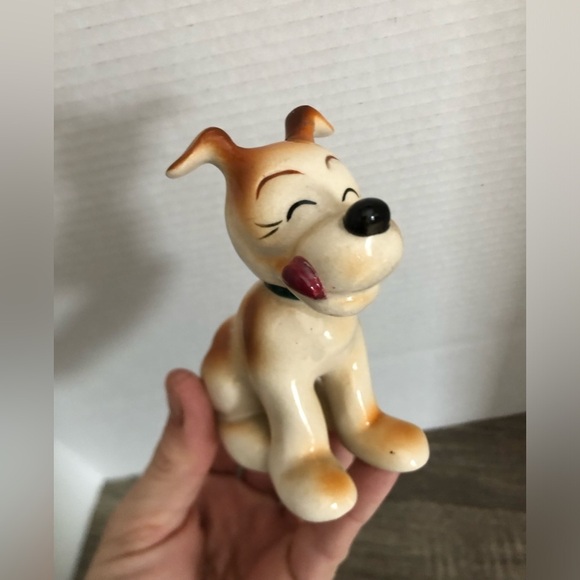 Vtg Occupied Japan Ceramic Dog Figurine - Picture 10 of 14